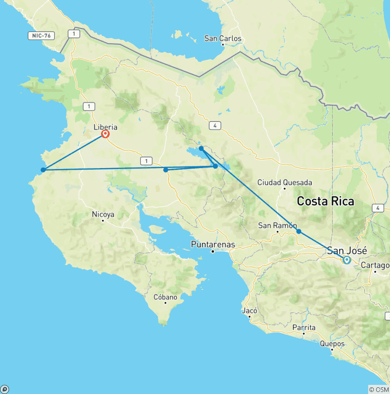 Map of Signature Costa Rica | Where the Wild Answers