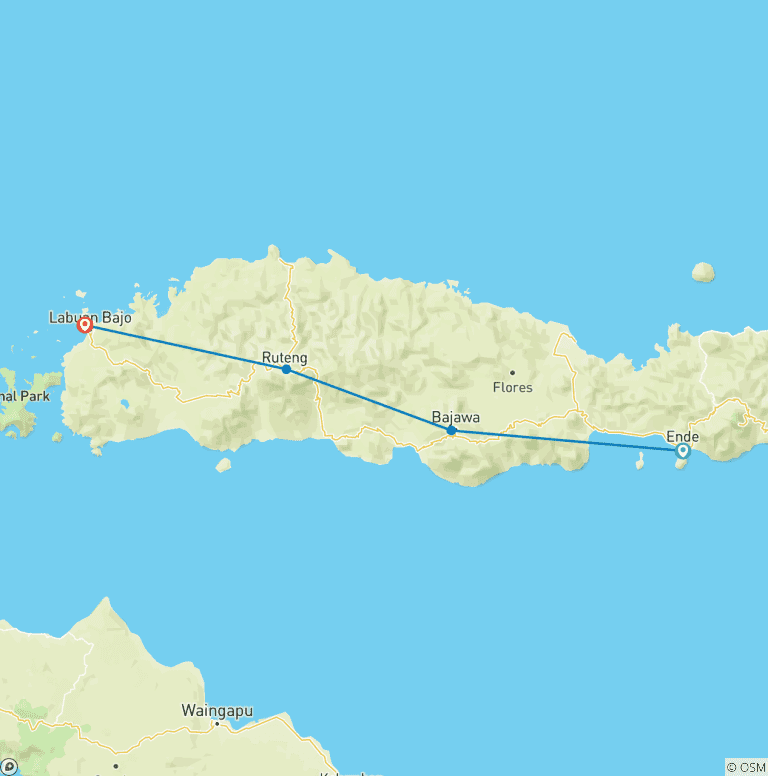 Map of 10 Days Indonesia: Cultural Trails From Ende to Labuan Bajo