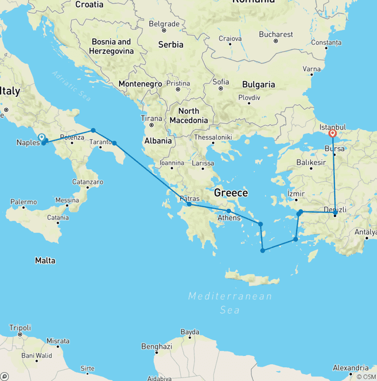 Map of 4th RALLY EUROPE 2026