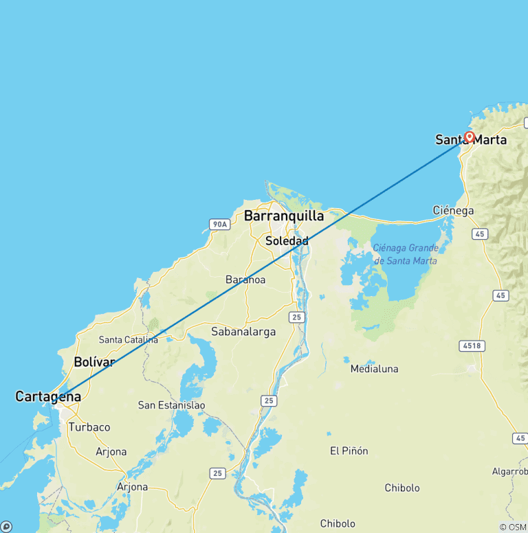 Map of Caribbean Dreams: From the Walled City to Tayrona’s Paradise