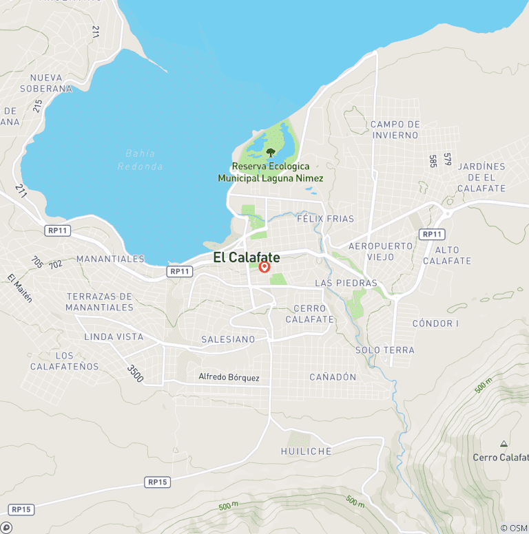 Map of Frozen Wonders: El Calafate in 3 Days