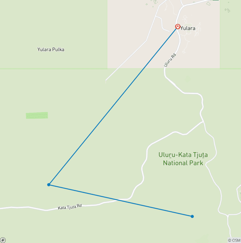Map of Uluru and Kata Tjuta Experience (Standard, Short Break)
