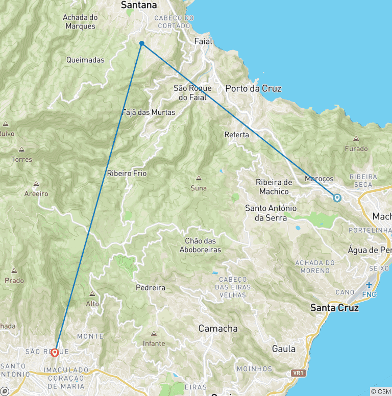 Map of Genusswandern auf Madeira