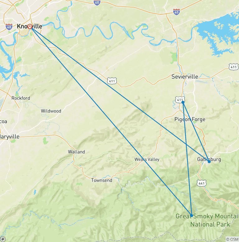 Map of Fall in the Great Smokies (Women-Only)