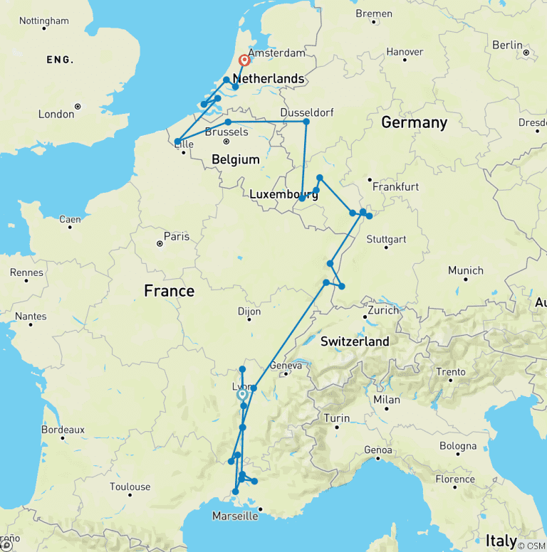 Map of Wondrous Europe 2026 - 25 Days