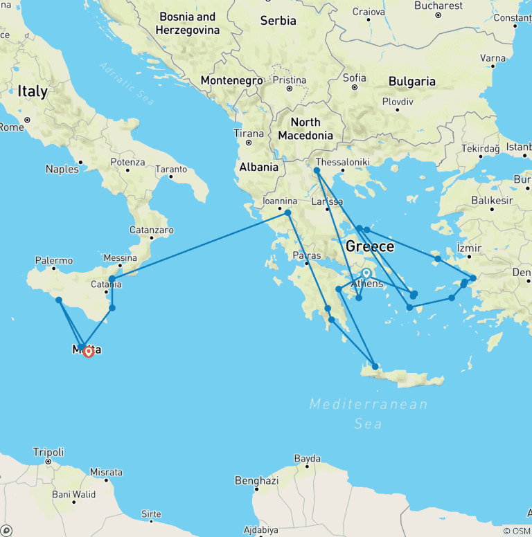 Map of Discover Western Mediterranean