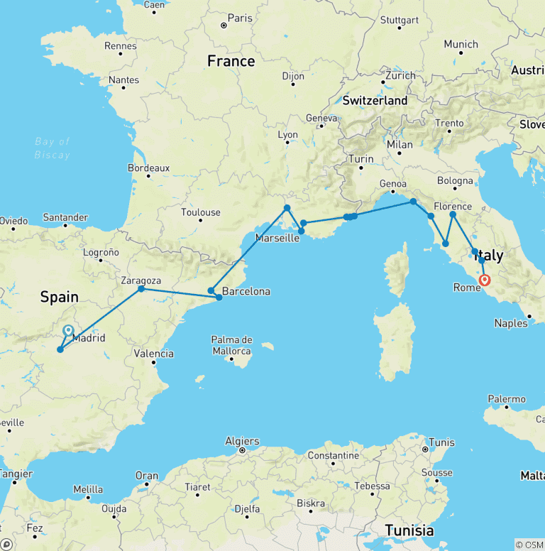 Map of Mediterranean Highlights (2026)
