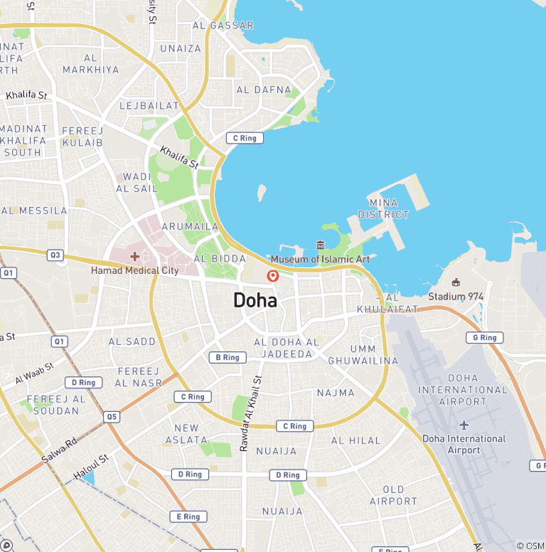 Map of Discover Qatar: 7-Day Cultural, Desert & Coastal Adventure