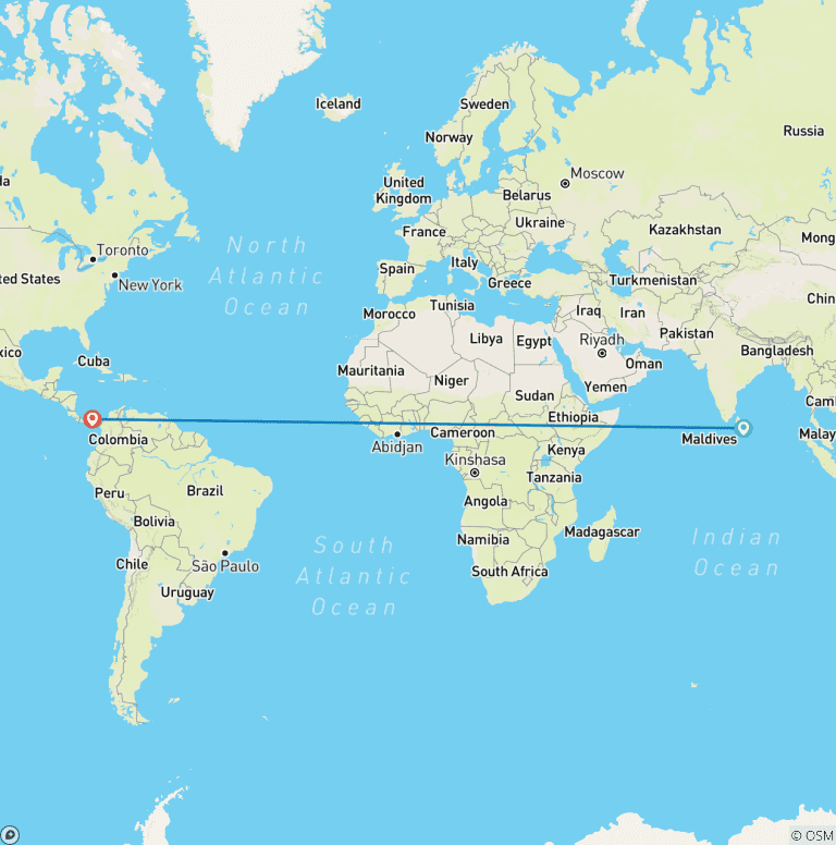 Map of Panama Discovery Tour – 5 Days / 4 Nights Tour