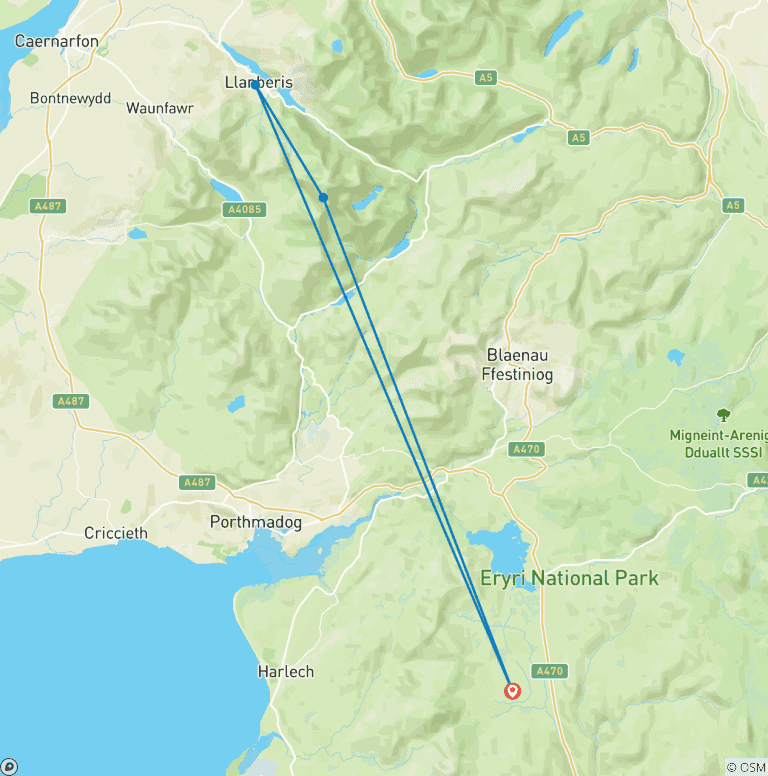 Map of To the Peaks of Wild Wales