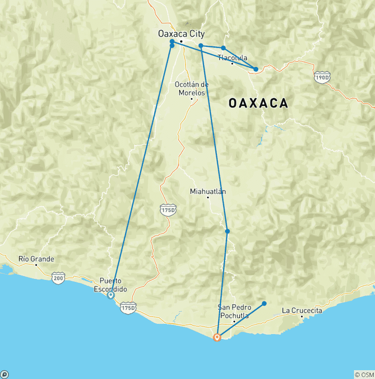Map of Oaxaca: Mexico's Soul, Unfiltered