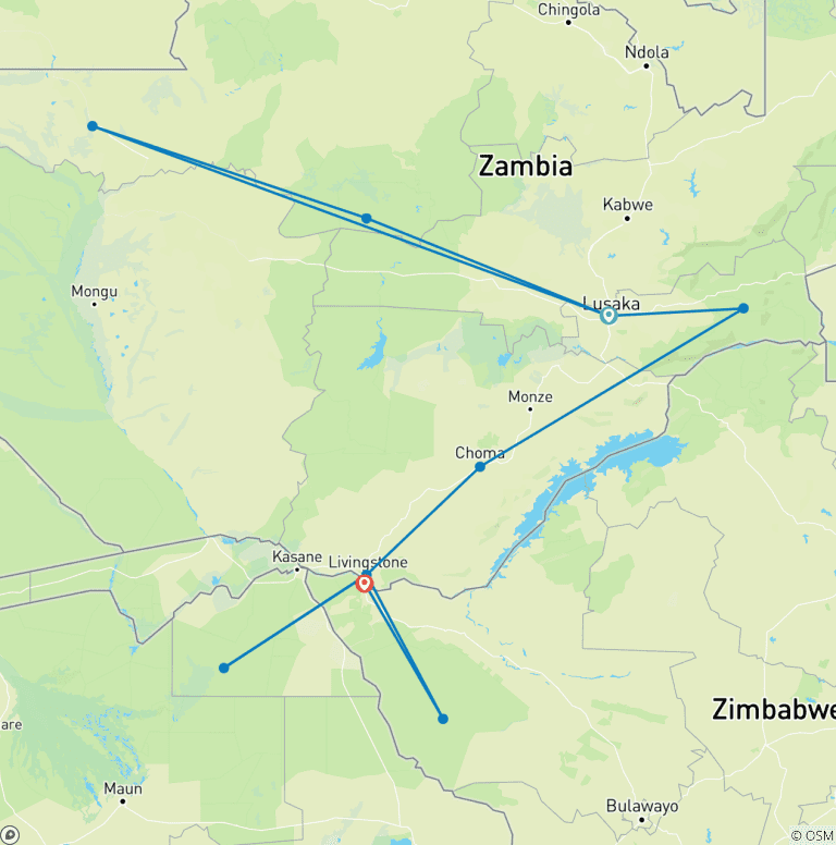 Map of Likumbi Lya Mize Cultural Experience 2027: The Ultimate Cultural & Safari Expedition