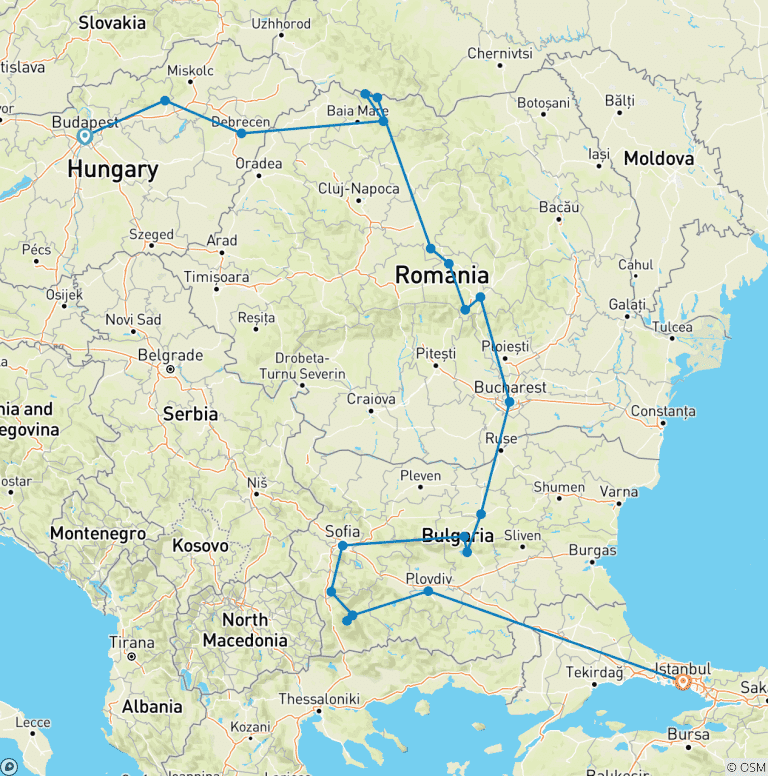 Map of Eastern Europe Explorer