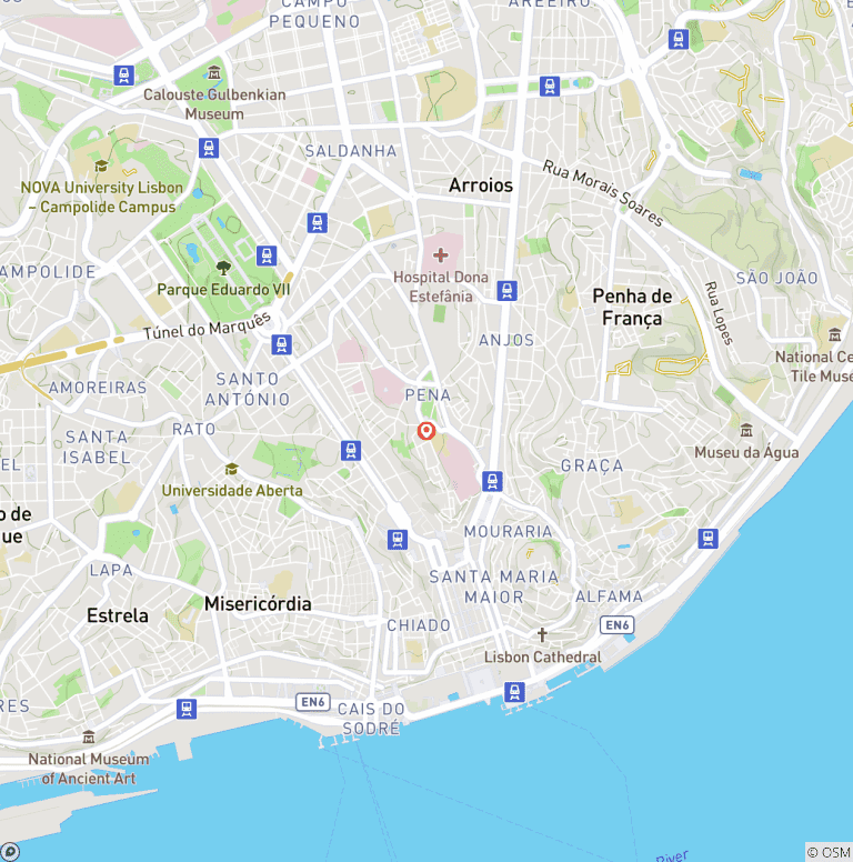 Map of A Long Weekend in Lisbon