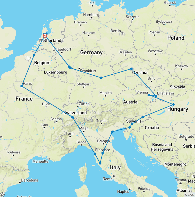 Map of Europe Jewel