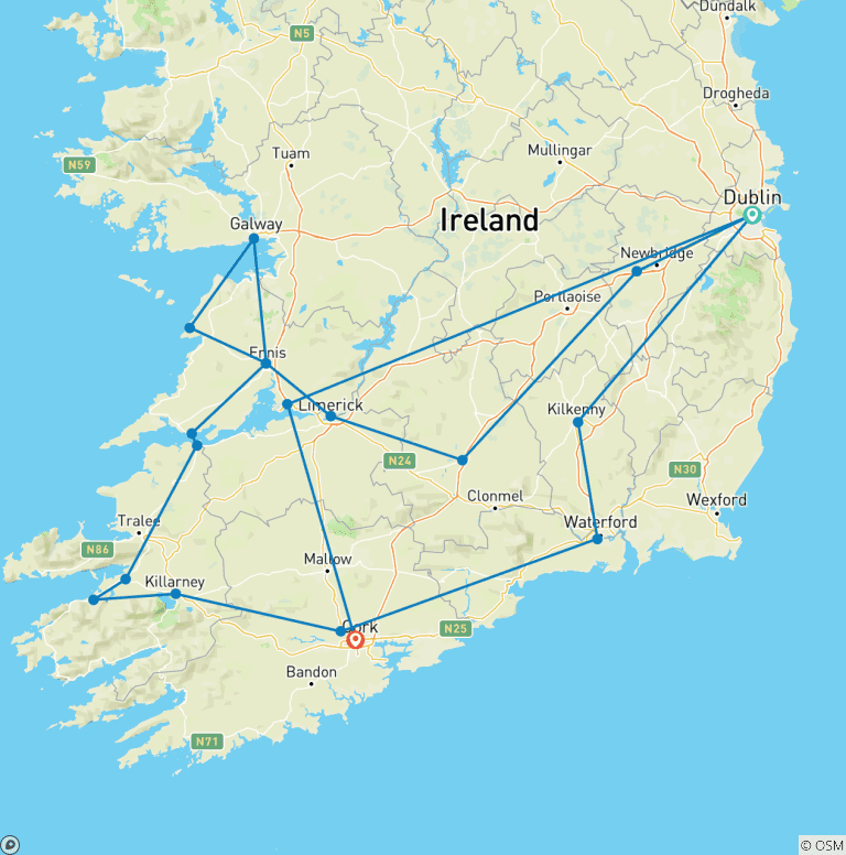 Map of Introduction to Ireland