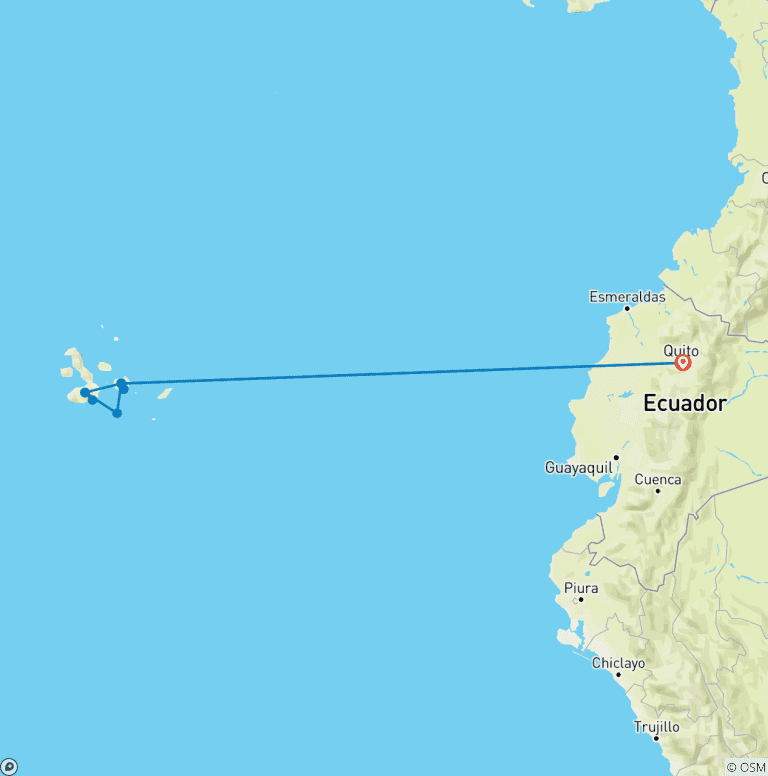 Map of Galápagos Multisport