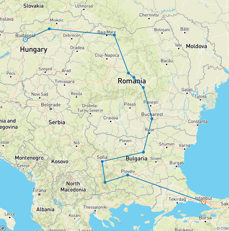 Map of Eastern Europe Explorer