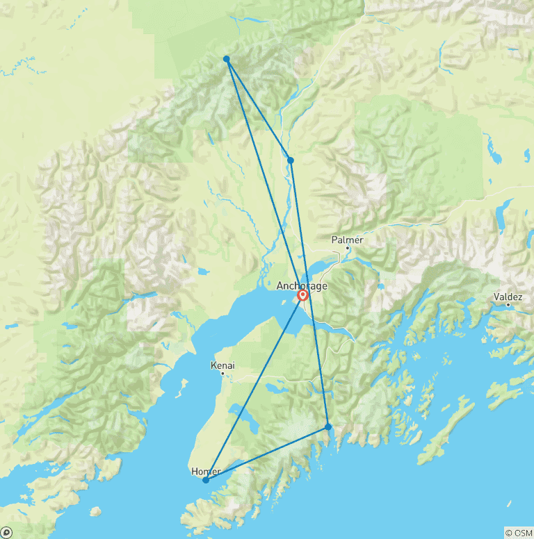 Map of Best of Alaska