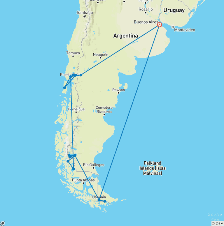 Map of Journeys: Discover Patagonia National Geographic
