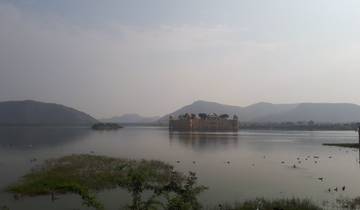 Palace in the middle of a lake.