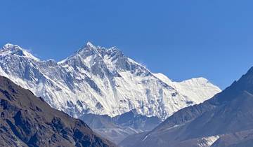 Snow-capped mountain peaks of the Himalayas.