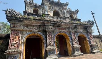An intricately designed historical gate.
