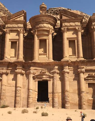 The Monastery at Petra, a stunning rock-cut structure.
