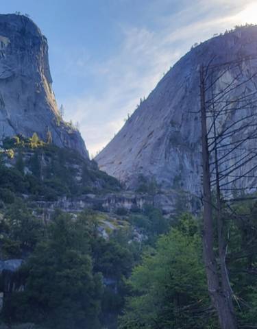 Majestic view of mountains in a national park setting.