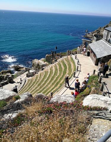 Outdoor amphitheater by the sea.
