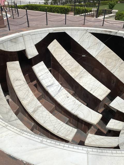 Marble steps of an astronomical structure.