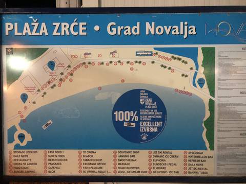 Map of Plaza Zrce.