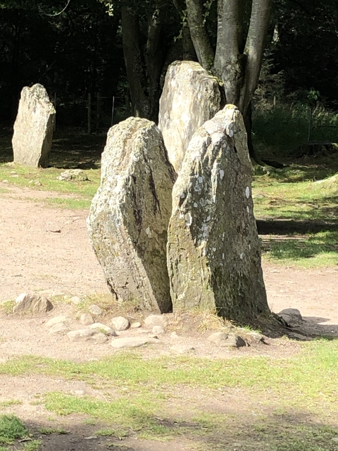 Stone circle with tall rock formations