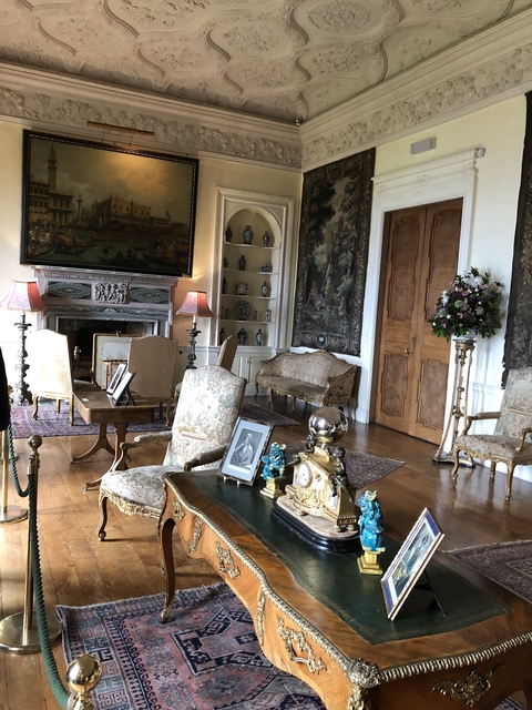 Elegant historical interior with period furniture and decorations