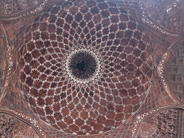 Ornate ceiling of a dome.
