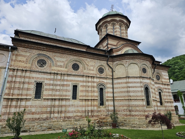 Detailed facade of a historic church.