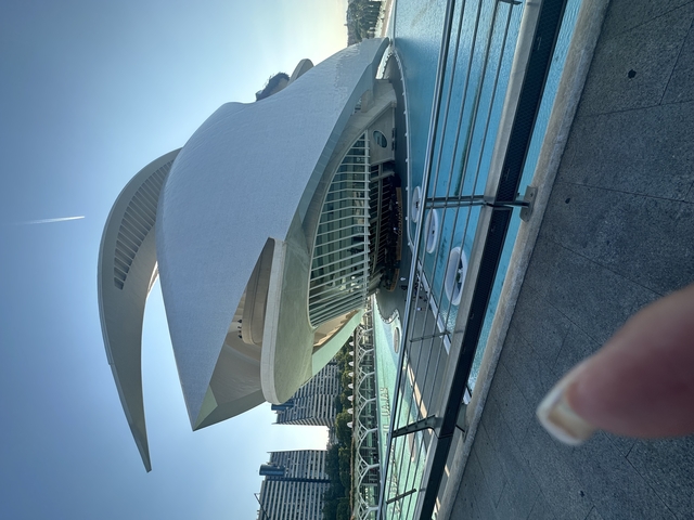 Modern architecture with water at the foreground.