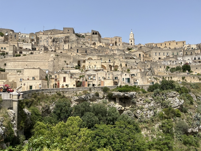 Panoramic view of the ancient city of Matera.