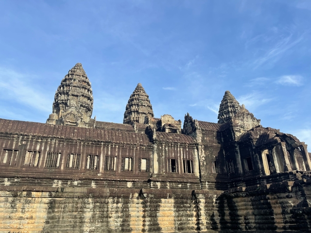 The iconic Angkor Wat temple complex.