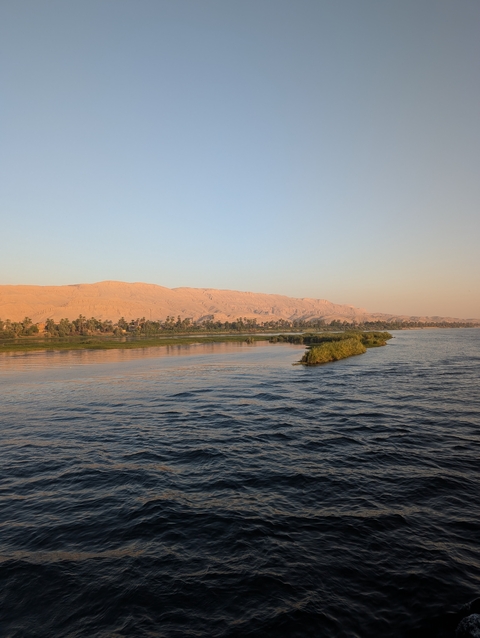 River with a scenic view of hills.