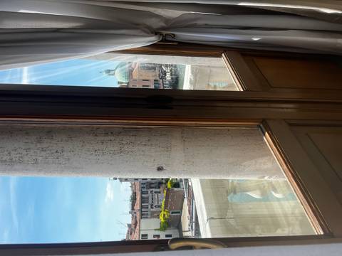 View from inside looking at Venetial canal.