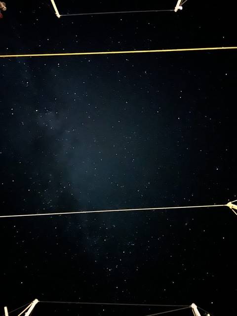 Night sky filled with stars.