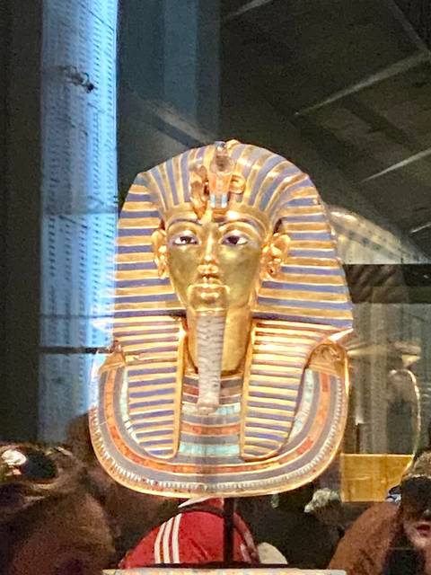Replica of Tutankhamun's golden mask.