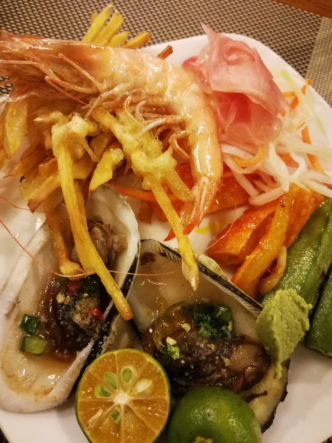 Close-up of various Vietnamese dishes.