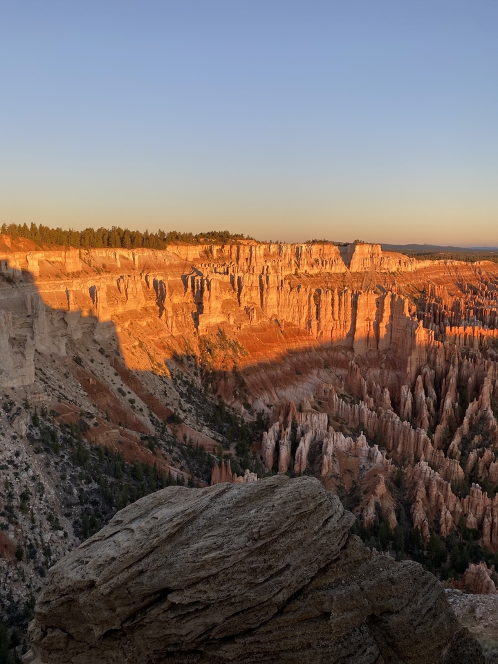 Awe-inspiring view of Bryce Canyon with vibrant orange rock formations.