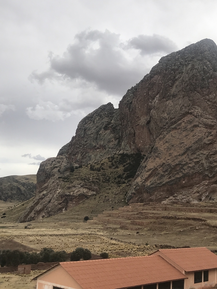 A steep rocky mountain landscape.