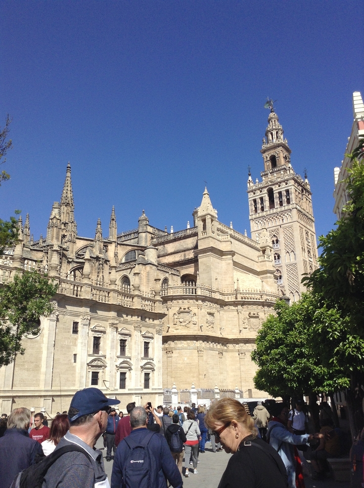 Grande cathédrale gothique aux tours complexes.