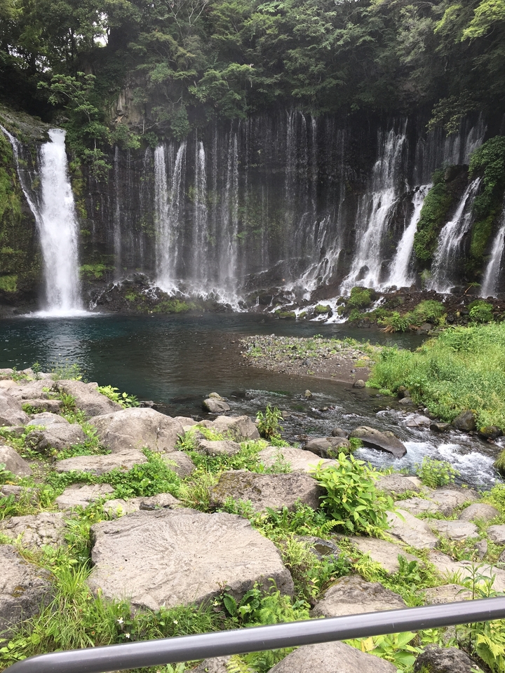 Belle cascade qui se déverse dans un bassin limpide entouré par la nature.