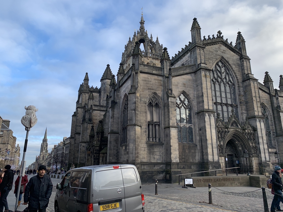 La cathédrale St. Giles sur le Royal Mile à Édimbourg.