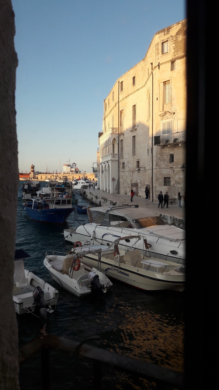 Des gens marchant le long d'un quai avec des bateaux en arrière-plan.